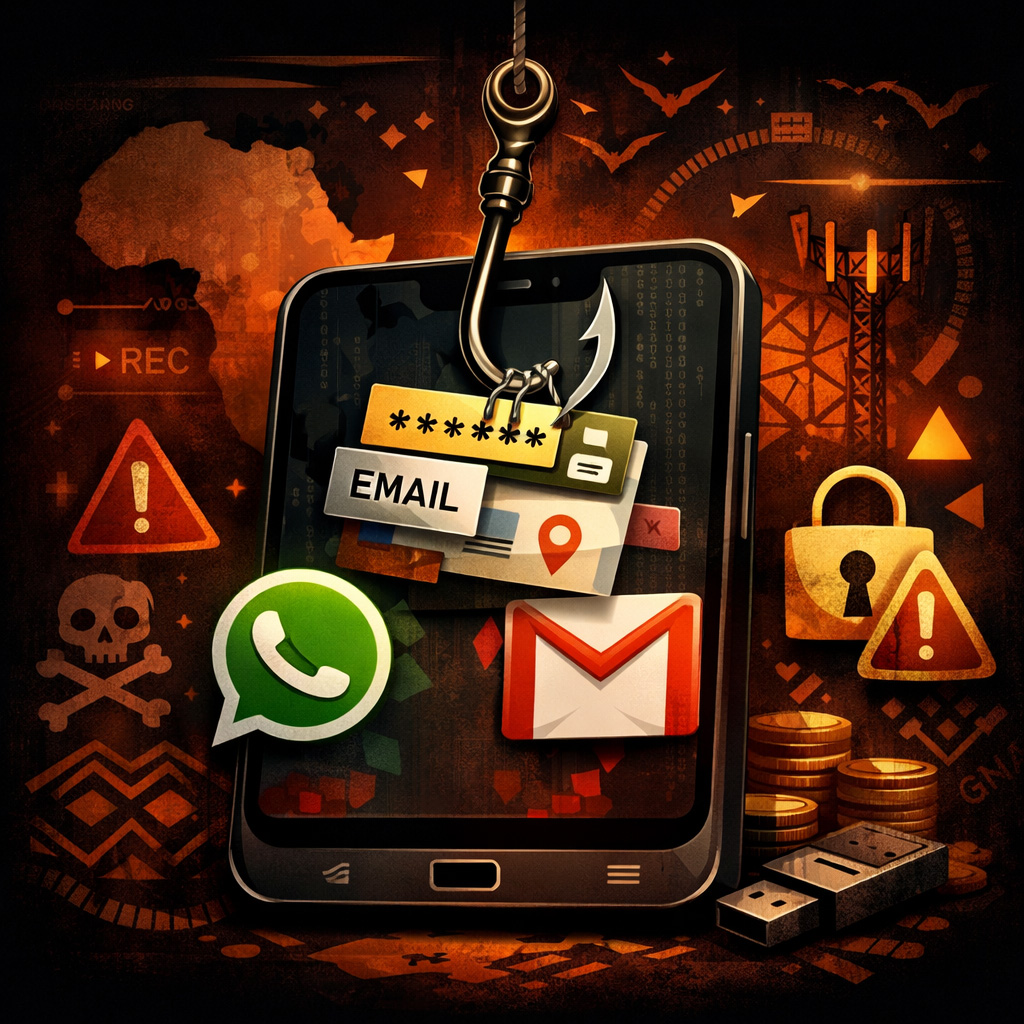 Phishing sur WhatsApp et Gmail : alerte pour les professionnels africains et camerounais