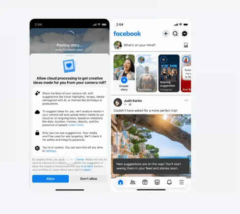 Facebook analyse vos photos pour générer du contenu